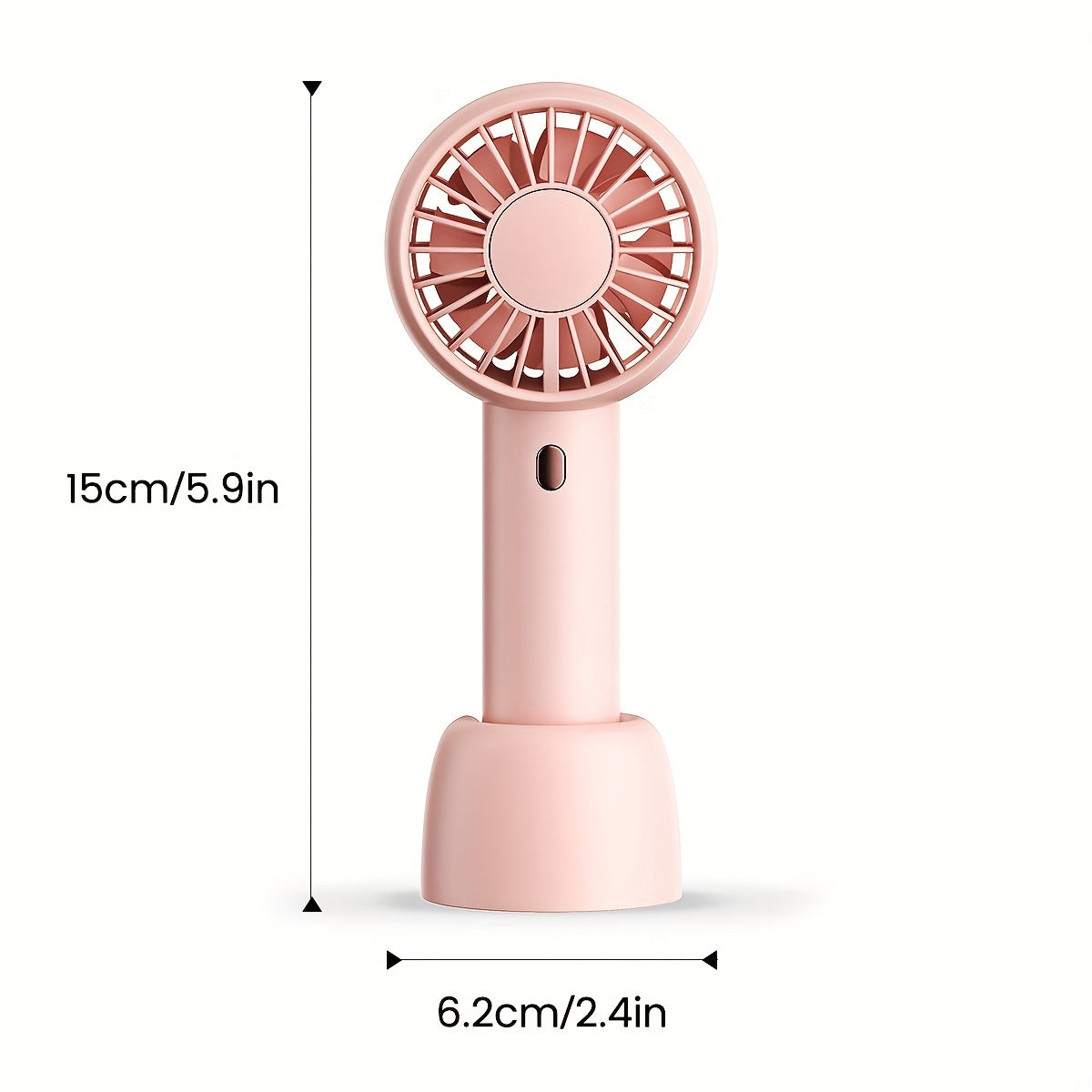 Mini Portable Fan Dual Motors Handheld Fan 3 Speed USB Rechargeable Fan