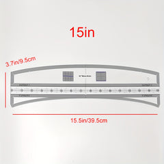 Wave Quilt Ruler Sewing Template Wave Shaped Ruler for Quilting