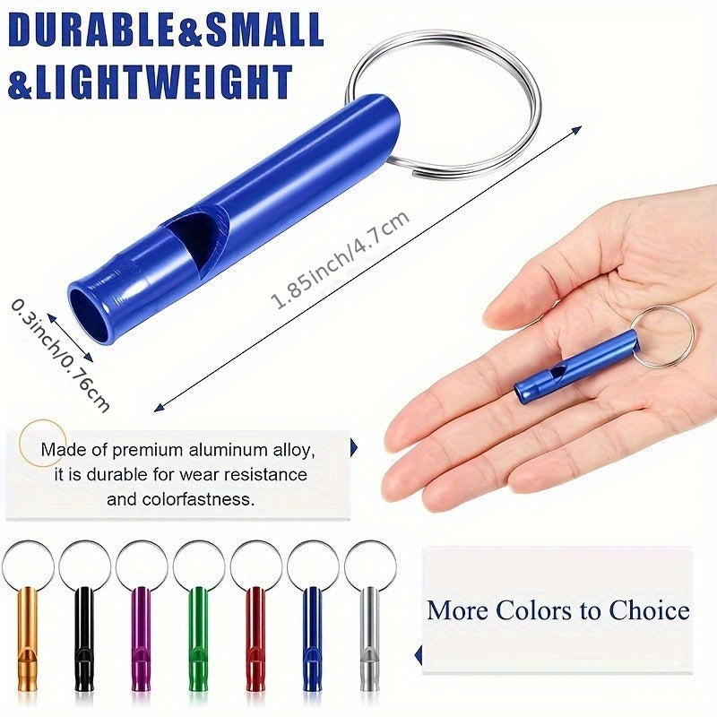 5pcs Survival Whistle Keychain Outdoor Camping Hiking Sports Dog Training
