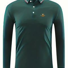 Skull Print Men's Lightweight Polo Shirt