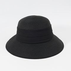 Foldable Bucket Hat Wide Brim Sun Visor Straw Hats Women Beach Fisherman Cap