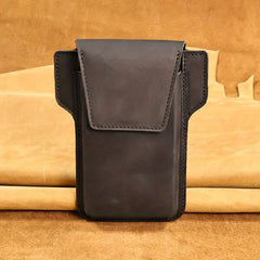Men's Leather Waist Bag Mobile Phone Bag