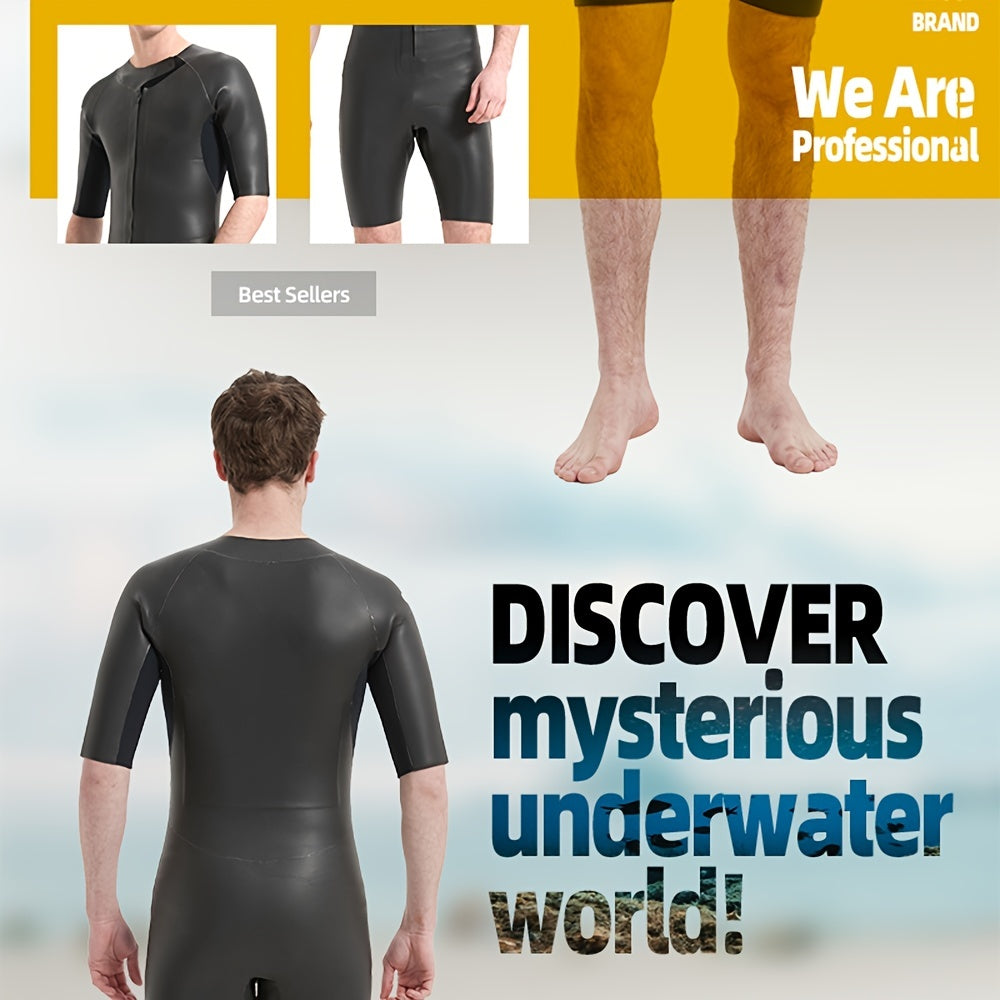 3mm Leather Smooth Men Wetsuit Surf Snorkeling Diving Suit Diving Equipment