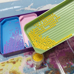 Colorful Diamond Painting Tray 3 in 1 Diamond Painting Tray Tools