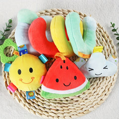 Baby Plush Fruit Series Bed Wrap Car Pendant Hanging Toys