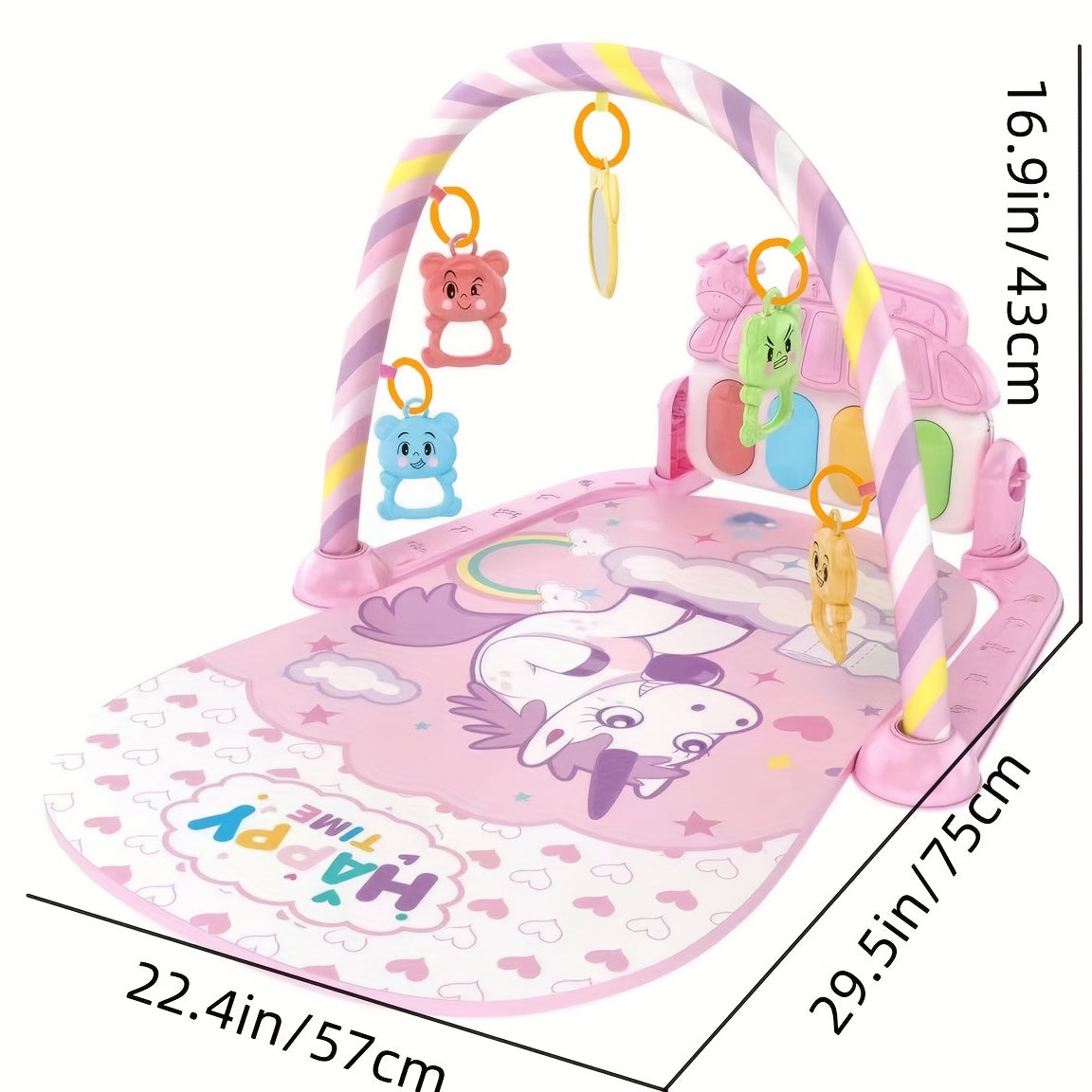 Fun Piano Pedal Gym Play Mat for Baby's Development