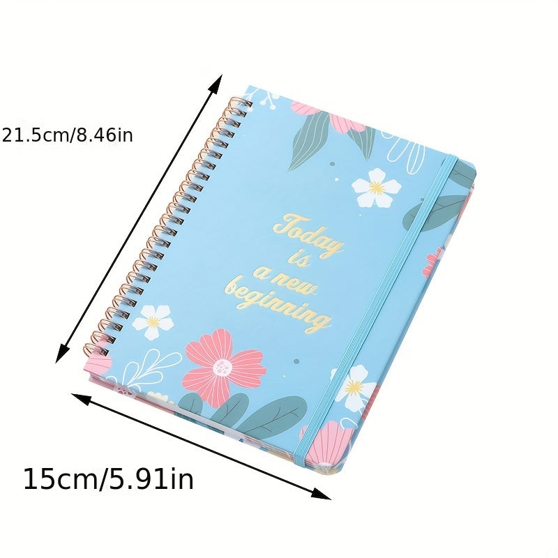 Weekly Plan Book A5 Spiral Notebook Loose leaf English Planner Schedule Diary