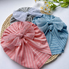 Soft Elastic Stripe Mesh Baby Hat
