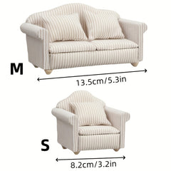 Mini Sofa with Pillow DIY Home Decor Small Sofa Set