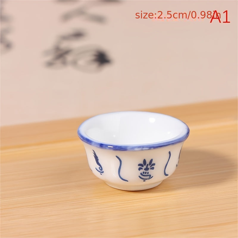 Mini Ceramic Bowl Dollhouse Scene Decoration