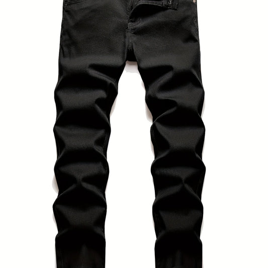 Men's Medium Stretch Jeans Casual Pocket Slim Pants