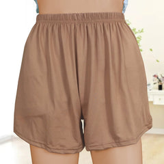Solid Sleep Bottoms & Loose Side Split Elastic Waist Shorts