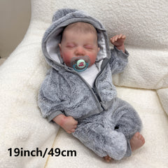 NPK 19 Inch Soft Fabric Body Hand Painted Head Levi Realistic Toy Doll