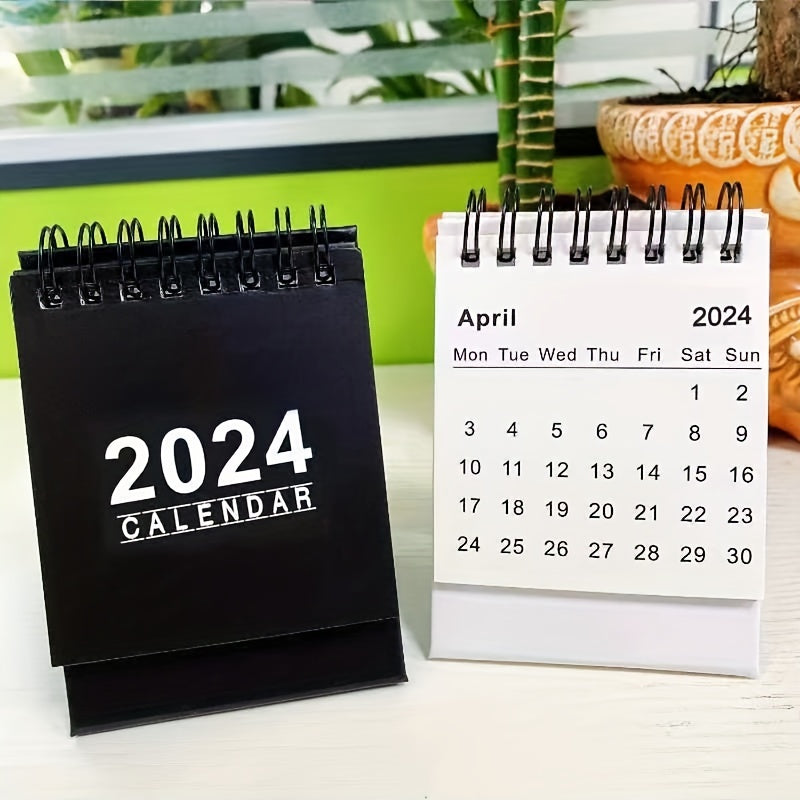 Mini Desk Calendar Jan-June, 250g Writing Paper, Double Coil Binding