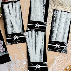 30pcs Lace Hollow Scrapbook Decor Sticker Label Diary Water Cup Notebook DIY