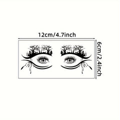 Halloween Spooky Eye Temporary Tattoos 10 Sheets