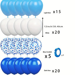 61pcs 30 Royal And Light Balloons Party Decorations