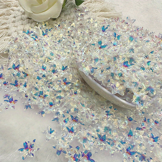 100pcs 1 0 47inch AB Colour Acrylic Flower Orchid Beads DIY Dress Jewelry Tiara