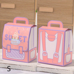 Cartoon Backpack Shaped Baking Snack Box
