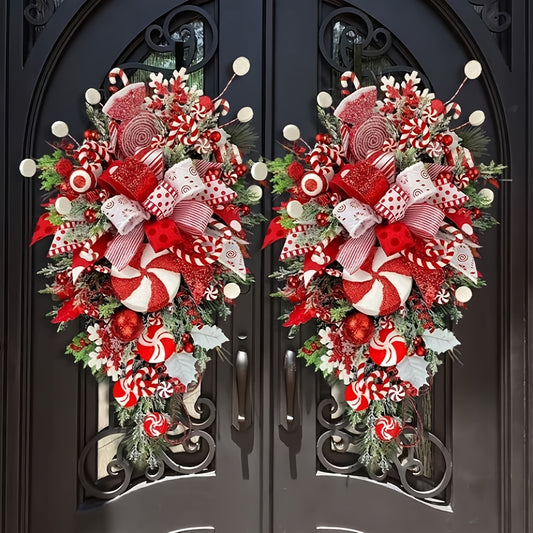 Christmas Wreath Door Hanger Holiday Decoration