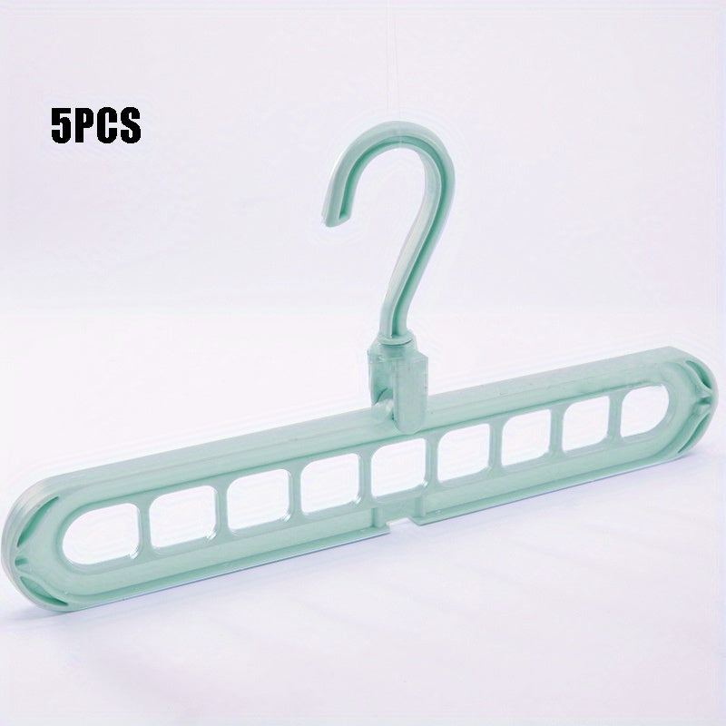 5pcs Multifunctional Closet Organizer with 9 Hole Coat Hanger