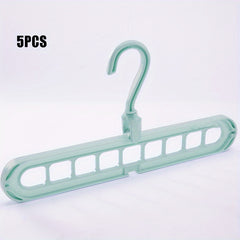5pcs Multifunctional Closet Organizer with 9 Hole Coat Hanger