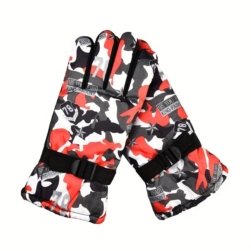 Warm Waterproof Winter Gloves for Outdoor Activities