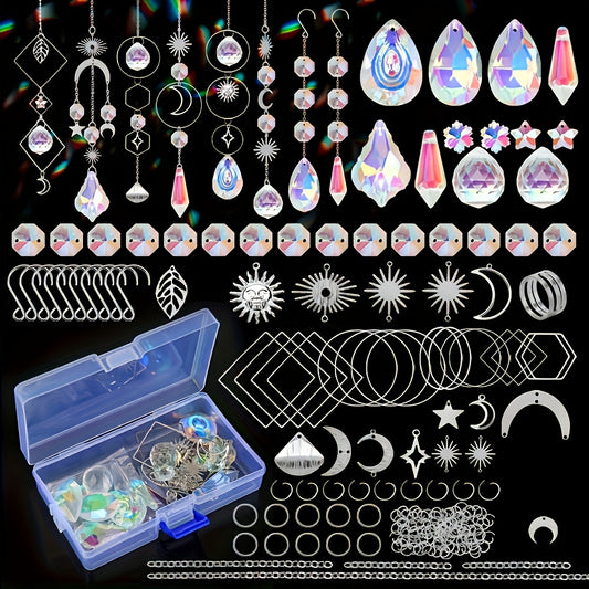 200pcs Crystal Sun Catcher DIY Kit Window & Garden Decor