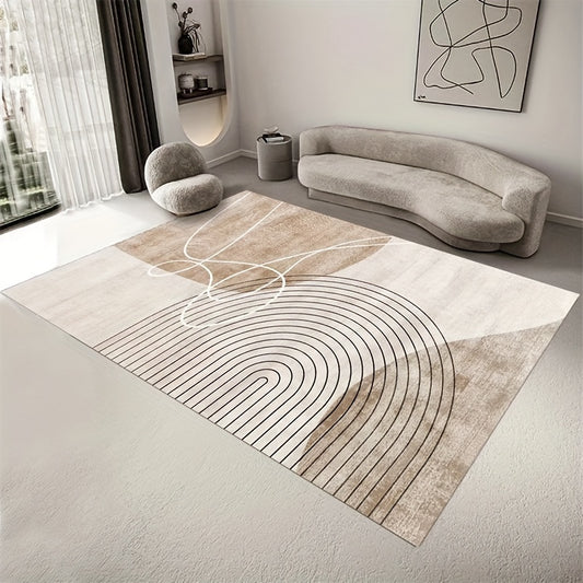 Nordic French Style Loop Velvet Carpet Printed Rug