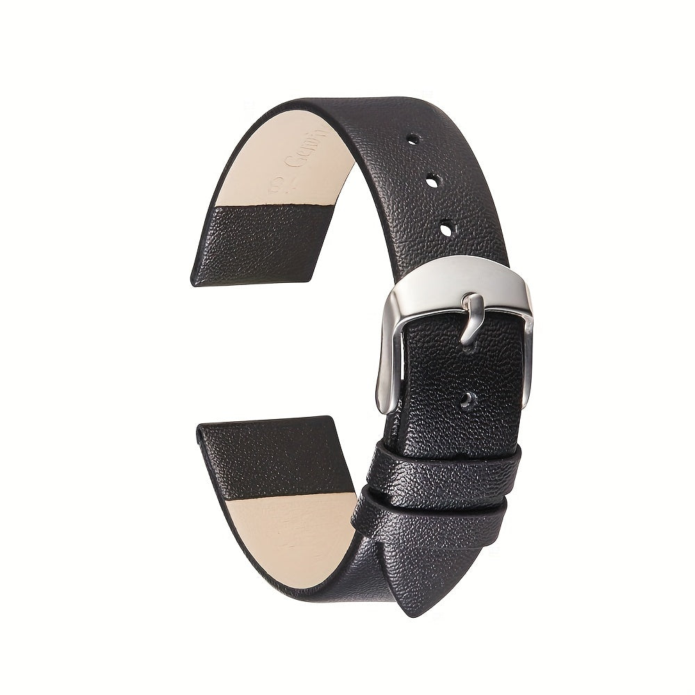 Calf Leather Unisex Bangle Watch Strap 16-22mm
