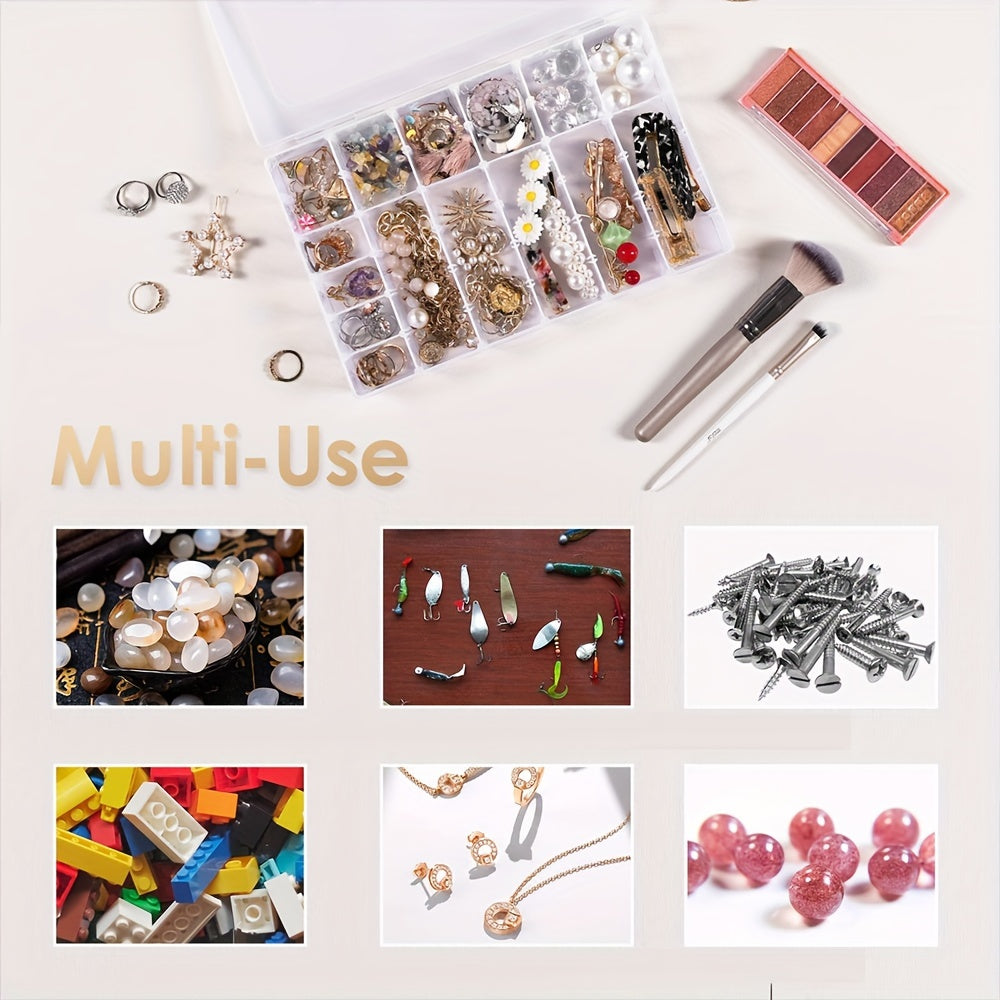 6pcs Mesh Plastic Storage Box with Grids and Adjustable Partition