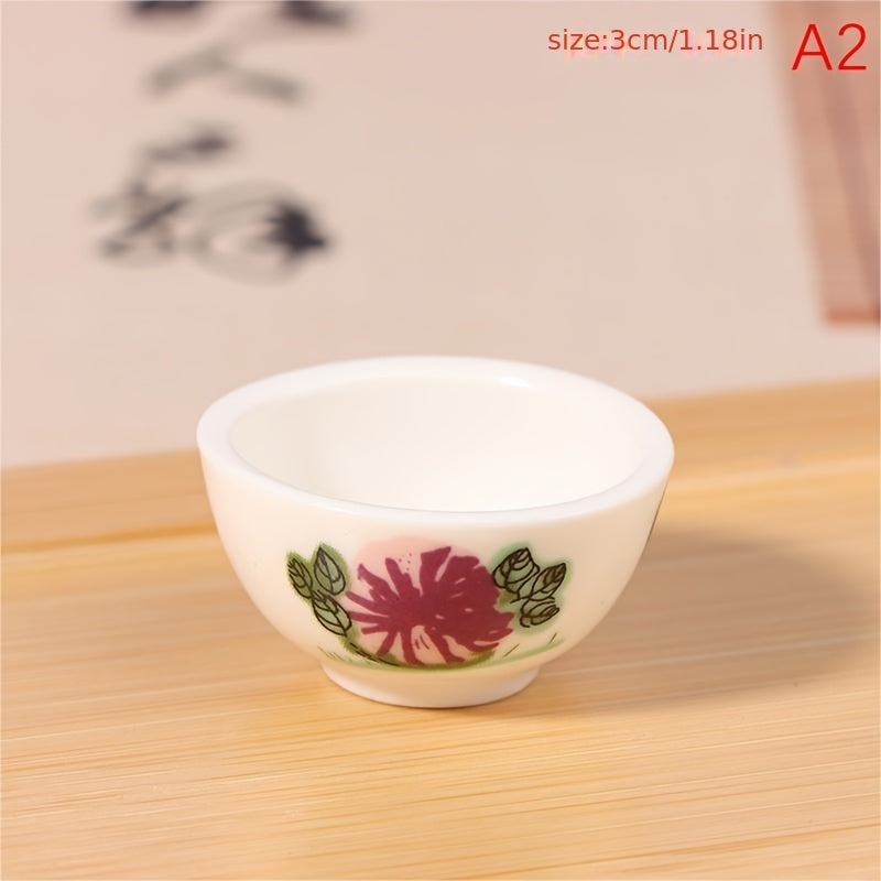 Mini Ceramic Bowl Dollhouse Scene Decoration