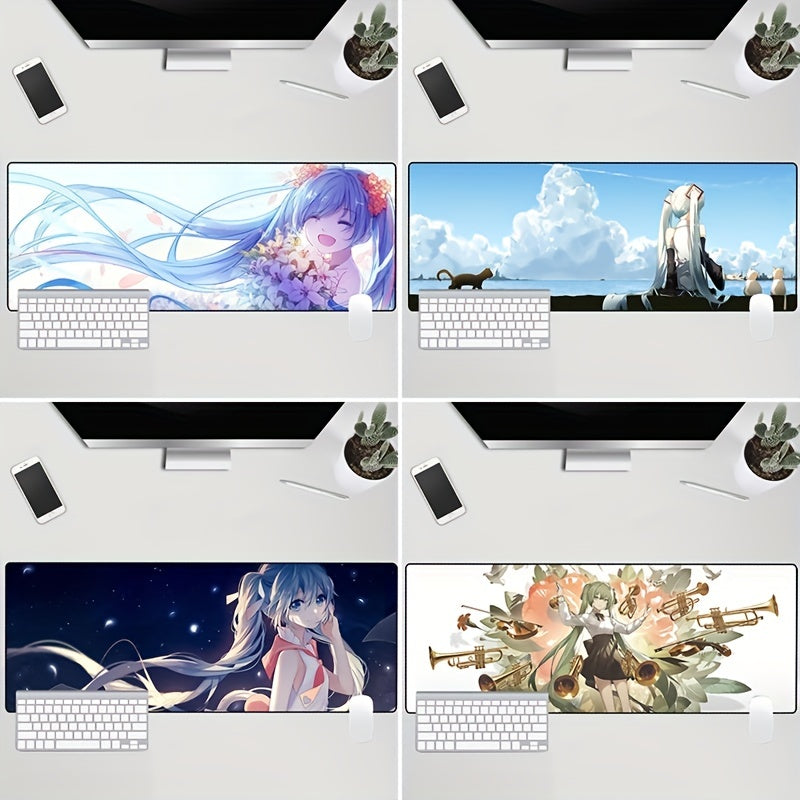 Anime Mouse Pad Oversized Waterproof Keyboard Pad For Girls
