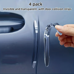 4pcs Car Anti-collision Strip Rearview Mirror Protection