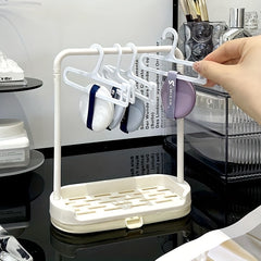 Doll House Mini Hanger Set with Hooks - Clothes & Shoe Rack for Dolls