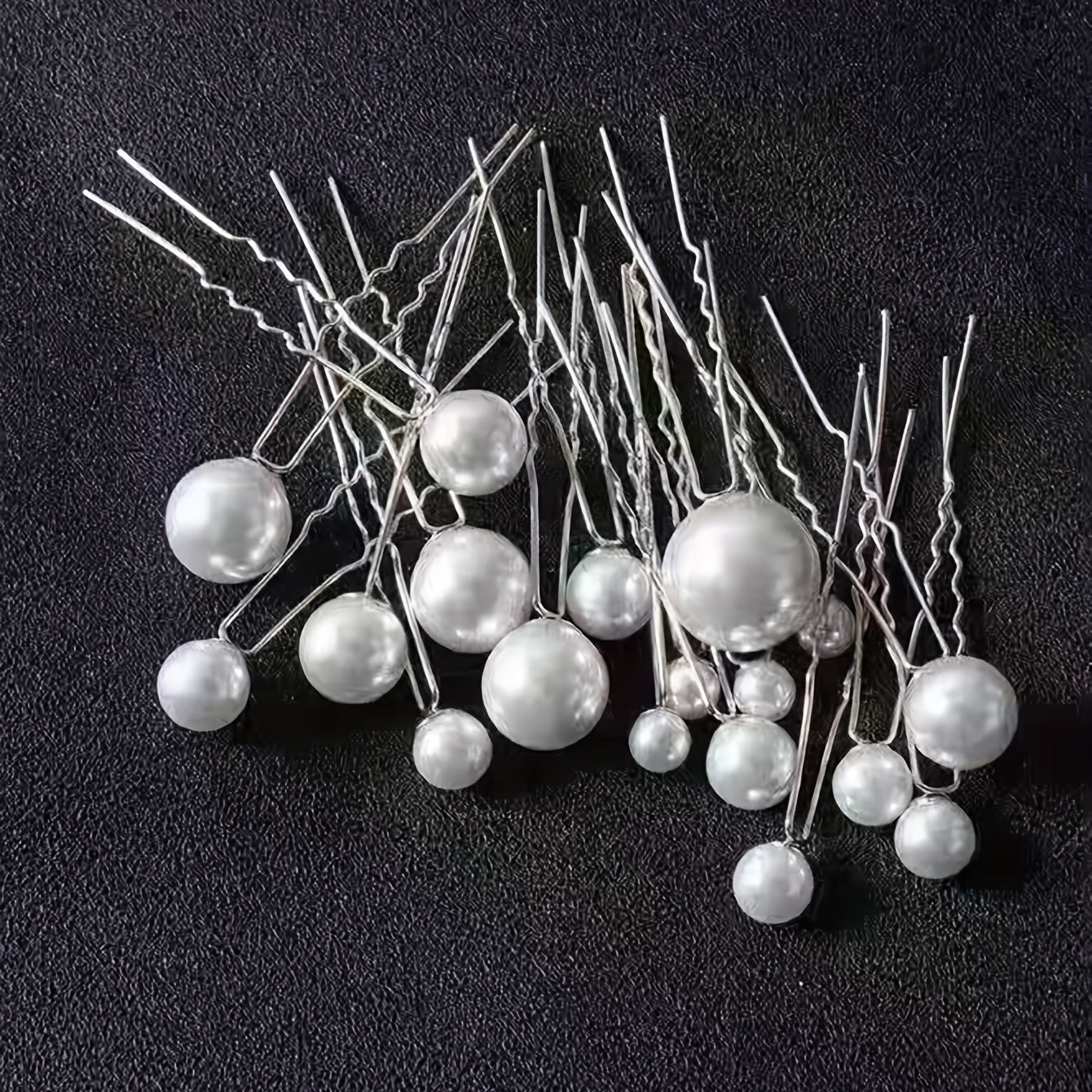 10pcs Faux Pearl Bridal Hair Pin Wedding U-Shaped Hair Fork Women Girls Styling