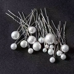 10pcs Faux Pearl Bridal Hair Pin Wedding U-Shaped Hair Fork Women Girls Styling