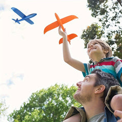 Foam Airplane Launcher Toy Catapult Hand Thrown for Fun No Batteries Needed