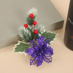 Christmas Pine Needle Red Fruit Christmas Flower Christmas Tree Pendant Props