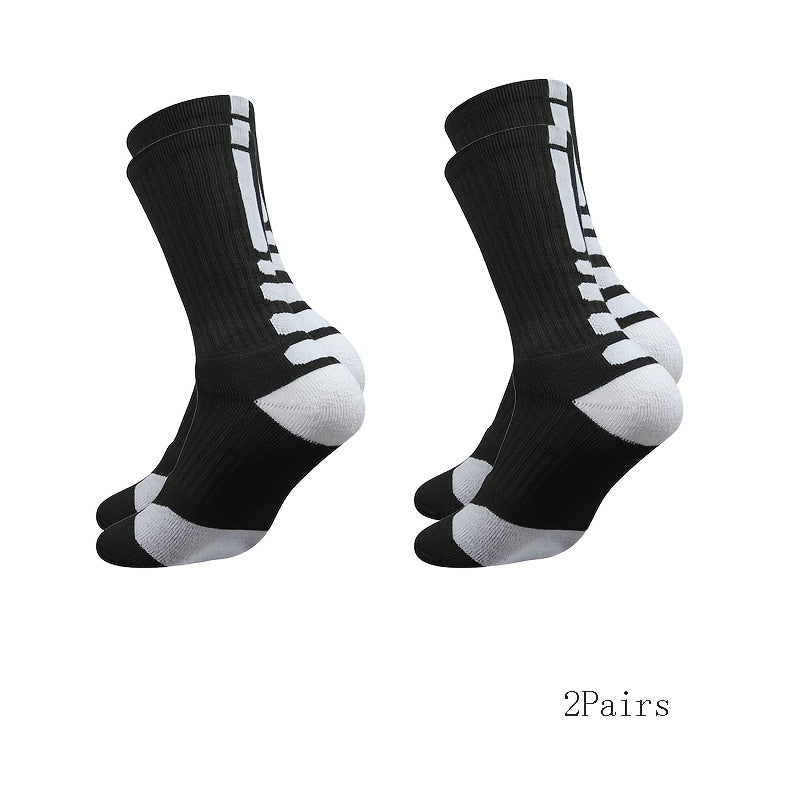 Men's Basketball Socks Comfortable Crew Running Socks
