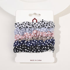 6pcs Velvet Satin Hair Tie Scrunchie Set for Women Girls