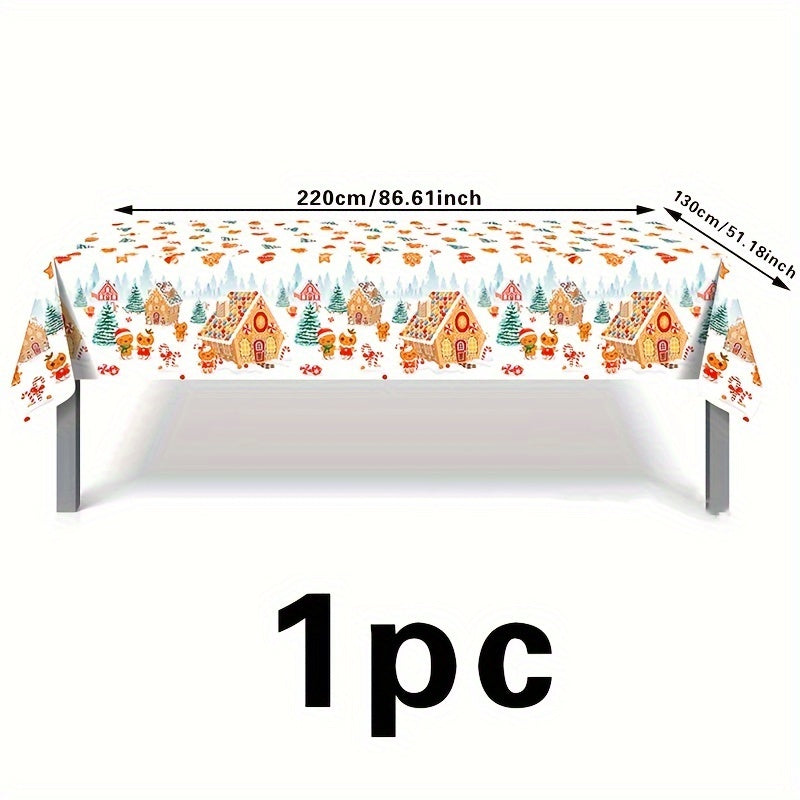 Christmas Family Party Supplies Disposable Table Cloth
