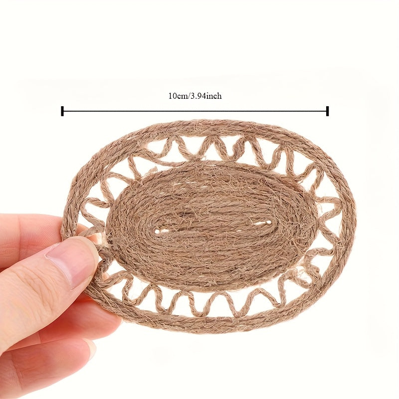 Mini Dollhouse Hemp Rope Carpet - Enhance Dollhouse Floors