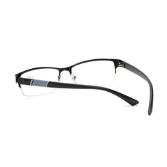 Semi Rimless Reading Glasses Men's Business Eyeglasses