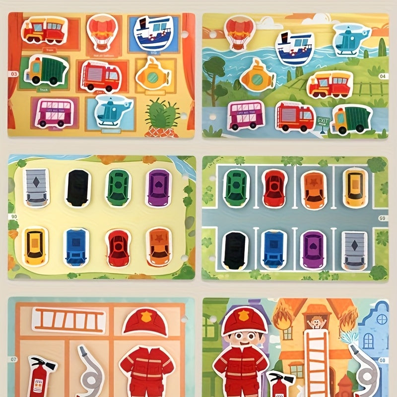 Interactive Quiet Book for Sensory Learning Toy Flashcards