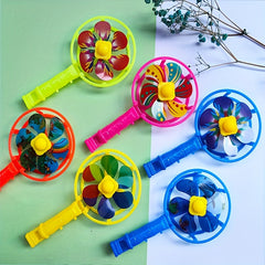 10pcs Colorful Whistle Small Windmill Windmill Toys Small Colorful Whistling