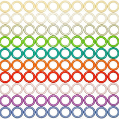 100pcs Round Stitch Markers 10 Colors Practical Crochet Locking Accessories