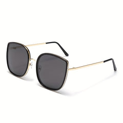 Square Polarized Sunglasses Metal Glasses UV400