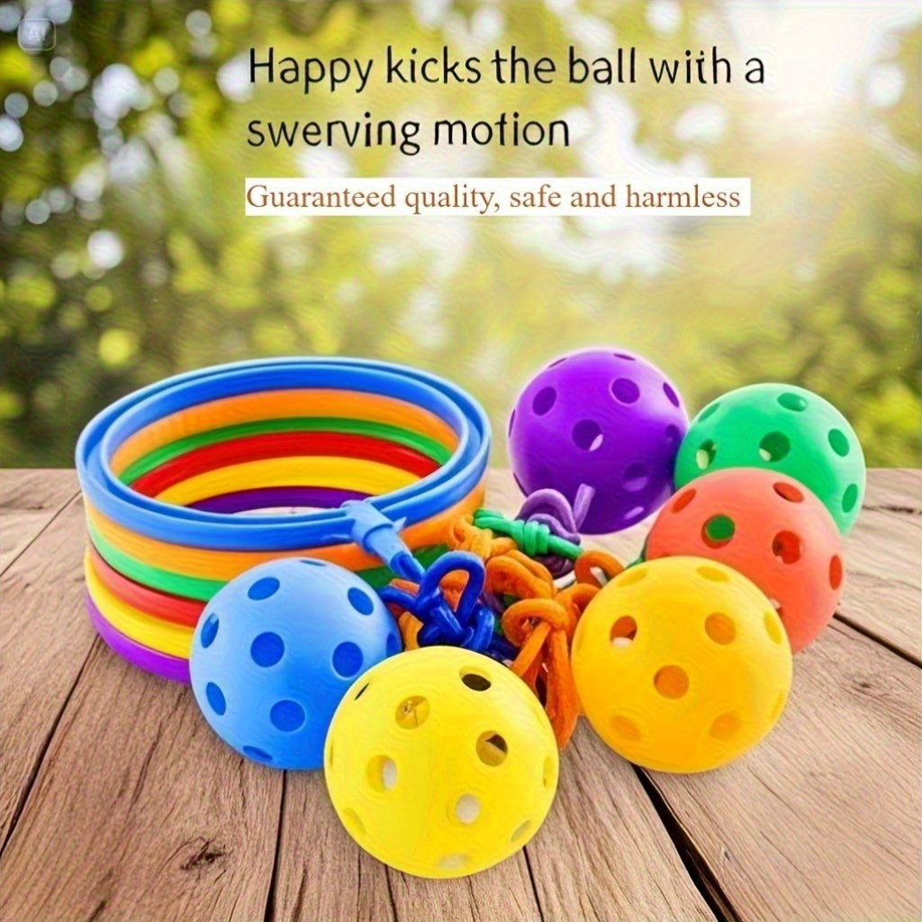 6 Colorful Bouncing Ball Set Foot Kick Lemon Balls