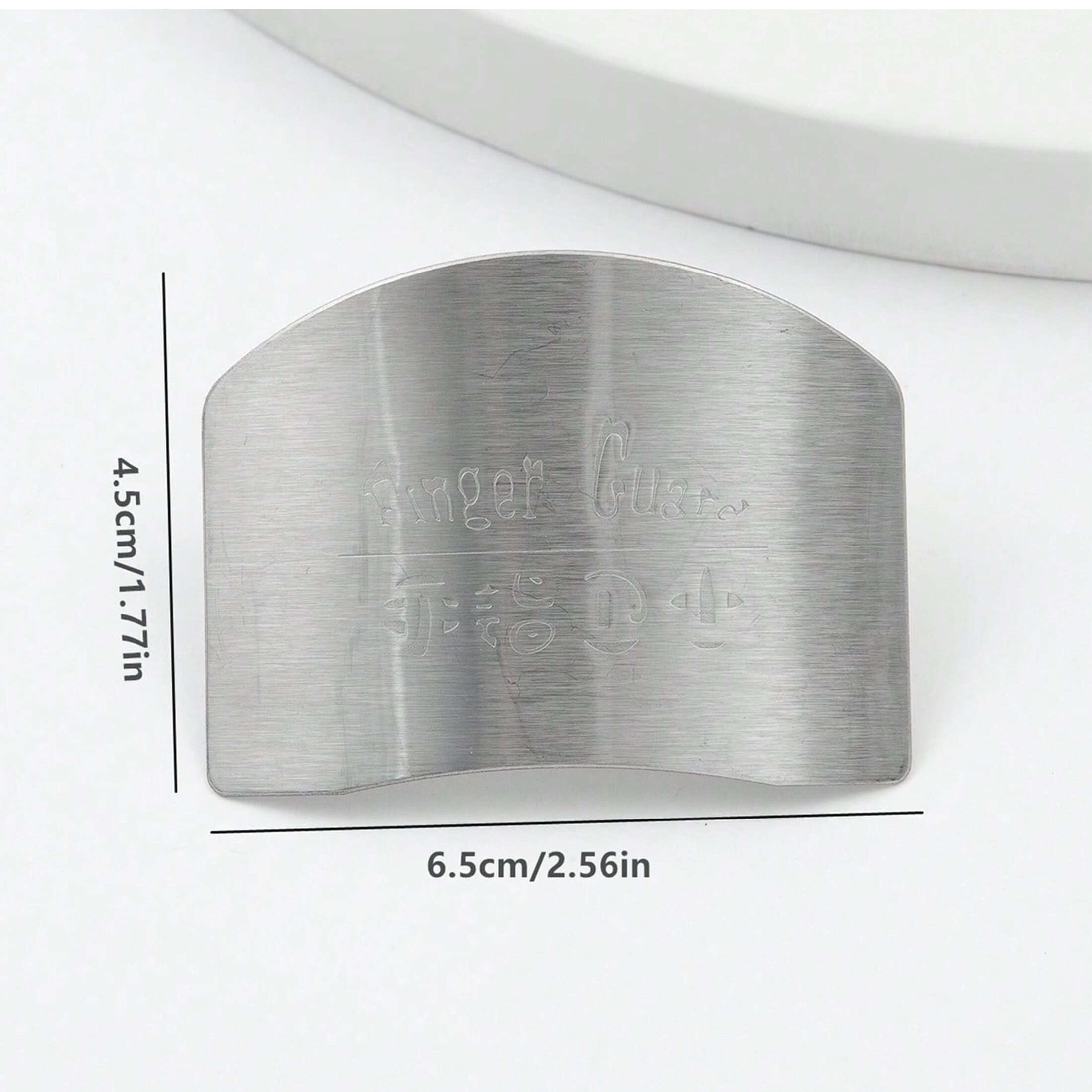 Stainless Steel Finger Guard for Safe Vegetable Cutting